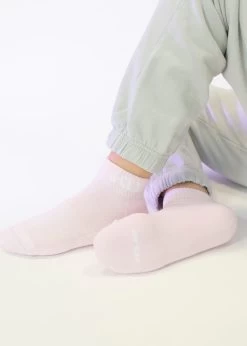 Pink Quarters -J. Clay Pink Quarter Socks on foot