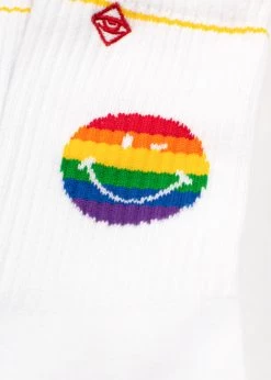 Rainbow Smile -J. Clay Rainbow Smiley Tennissocken 3 2