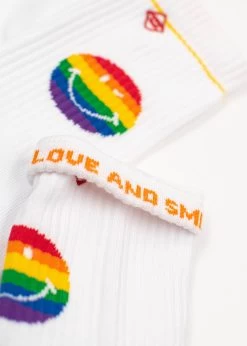 Rainbow Smile -J. Clay Rainbow Smiley Tennissocken 4 1