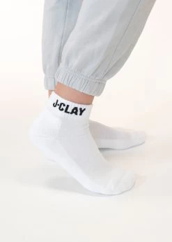 White Quarters -J. Clay White Quarter Socks on foot d713c870 3343 4c80 bf28 fe4e4c5683b6 2